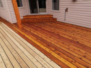 Deck Staining Cedar Wood Cumming, GA